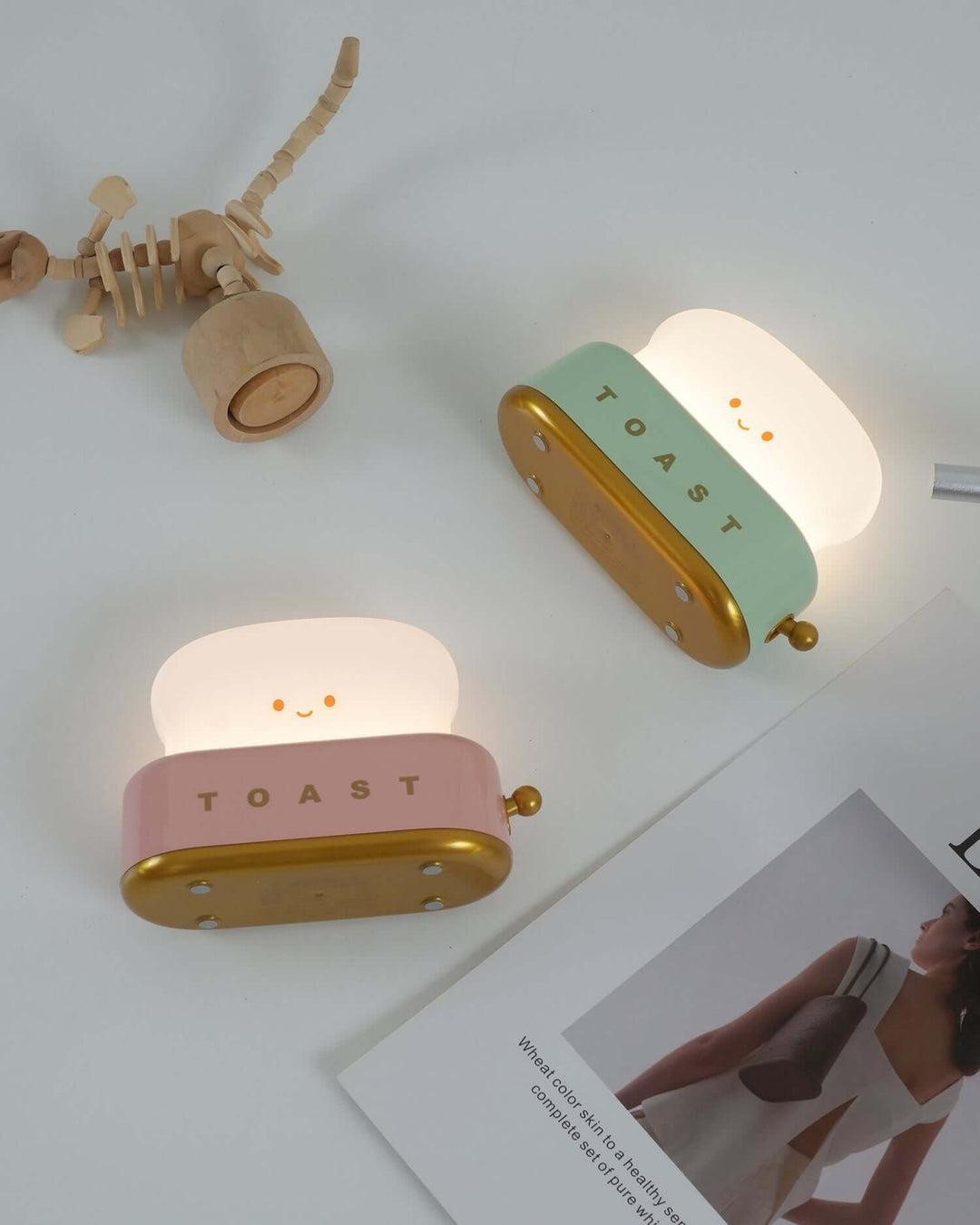 Genopladelig Brødrister Natlampe - Hyggelig Dekoration