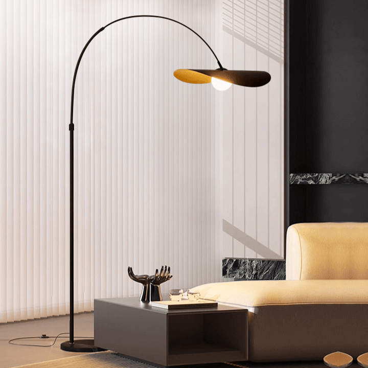 Elegant LED Gulvlampe med Justerbar Højde