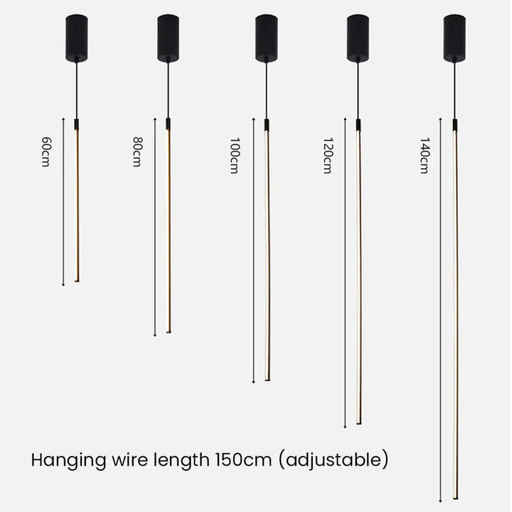 Minimalistisk LED-pendel i aluminium