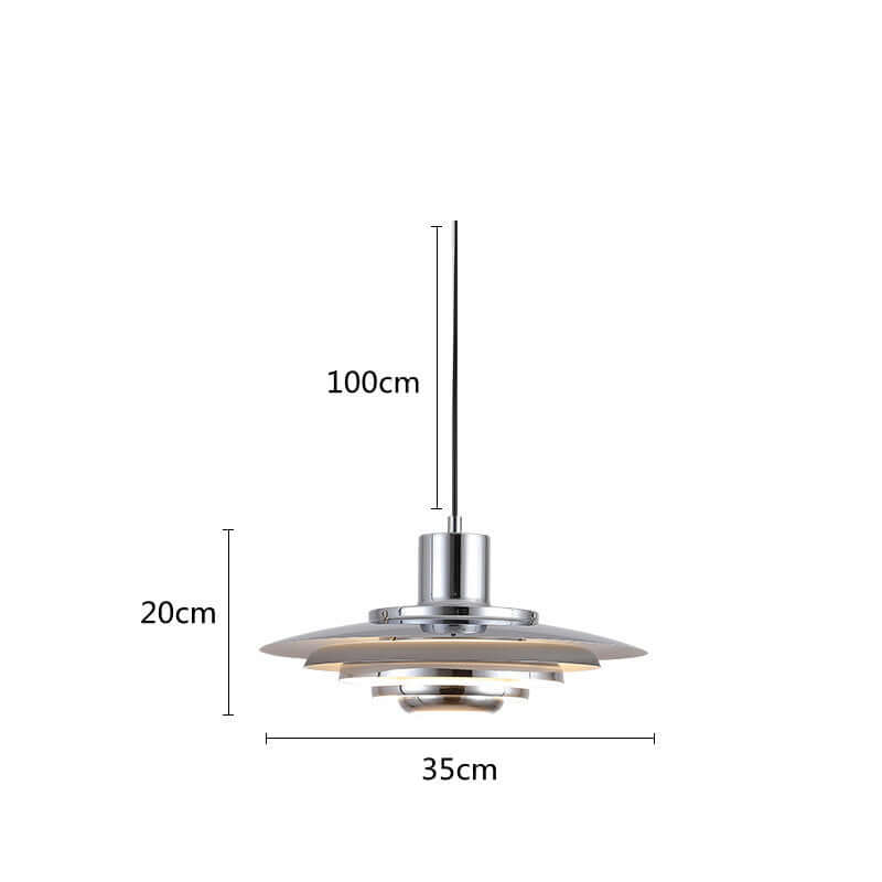 Moderne LED Pendellampe i Aluminium - 35cm