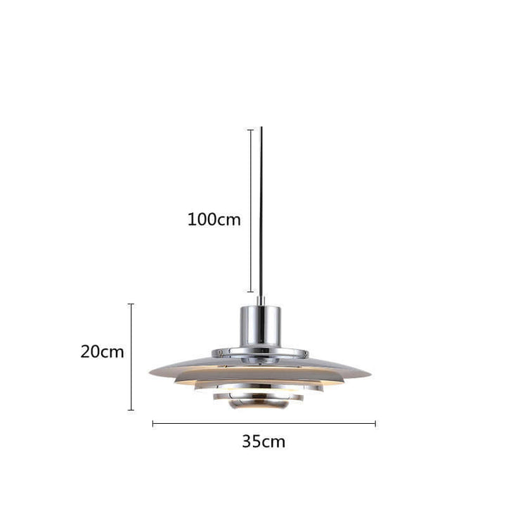 Moderne LED Pendellampe i Aluminium - 35cm