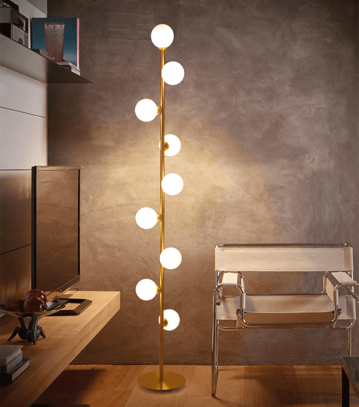 Elegant Nordisk Gulvlampe i Glas