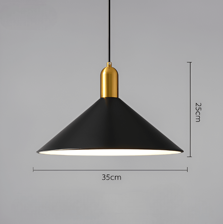 Elegant Kegleformet Pendellampe 35cm
