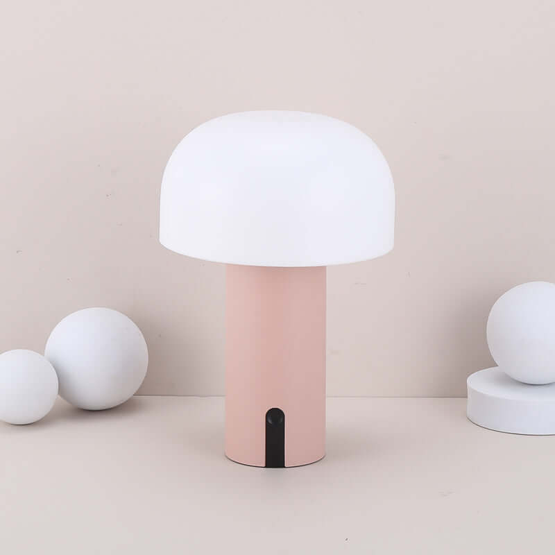 Dæmpbar Champignon Bordlampe - Trådløs LED Lampe