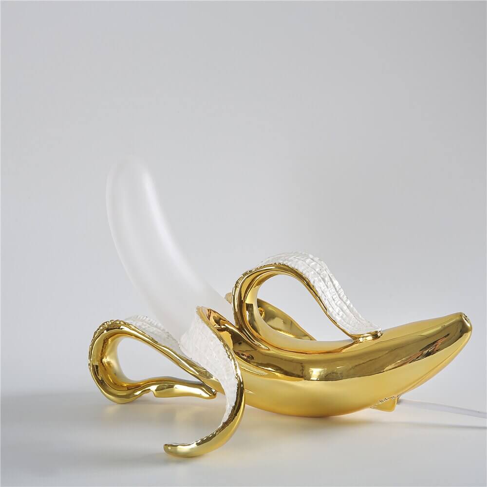 Art Deco Bordlampe i Bananform