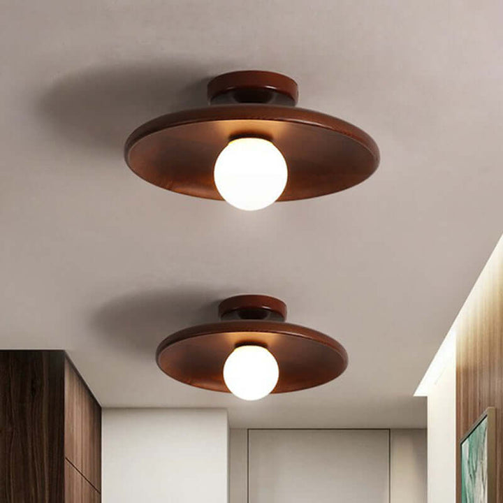 Moderne Lavt Skålformet Loftslampe