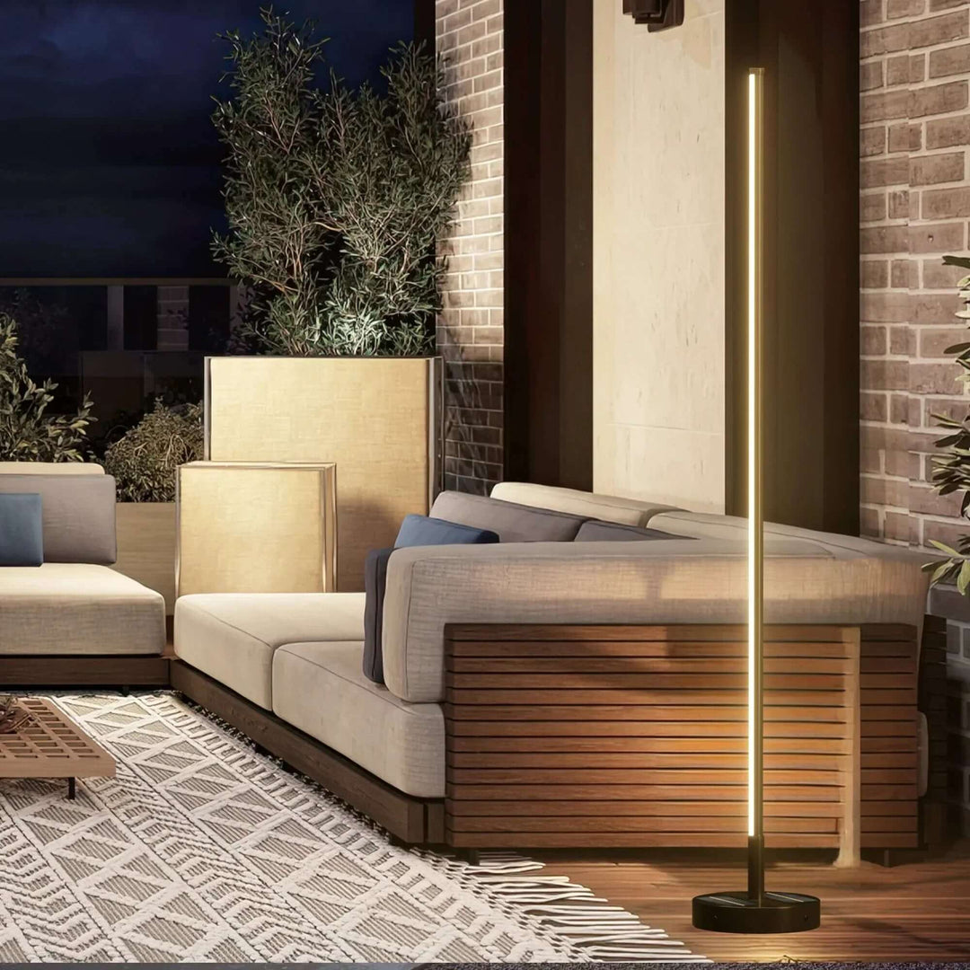 Solcelle gulvlampe udendørs | Moderne design