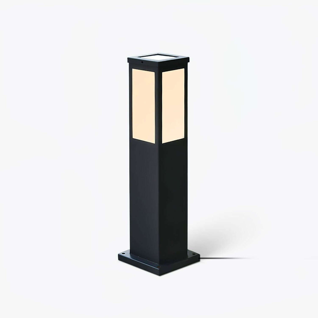 Moderne Udendørs Pullertlampe i Aluminium