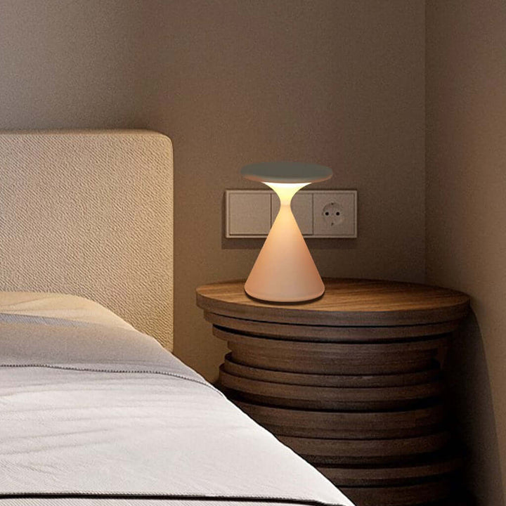 Ledningsfri Bordlampe i Timeglas Design