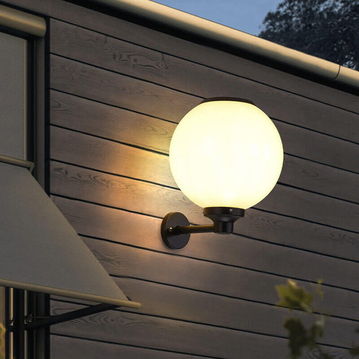 Solcelle Væglampe Udendørs - Vandtæt Kugle Design