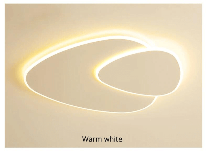 Minimalistisk LED-loftslampe, Elliptisk Design