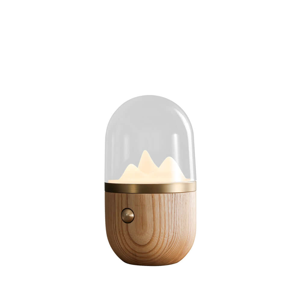 Stemningsfuld Bjergtop Natlampe