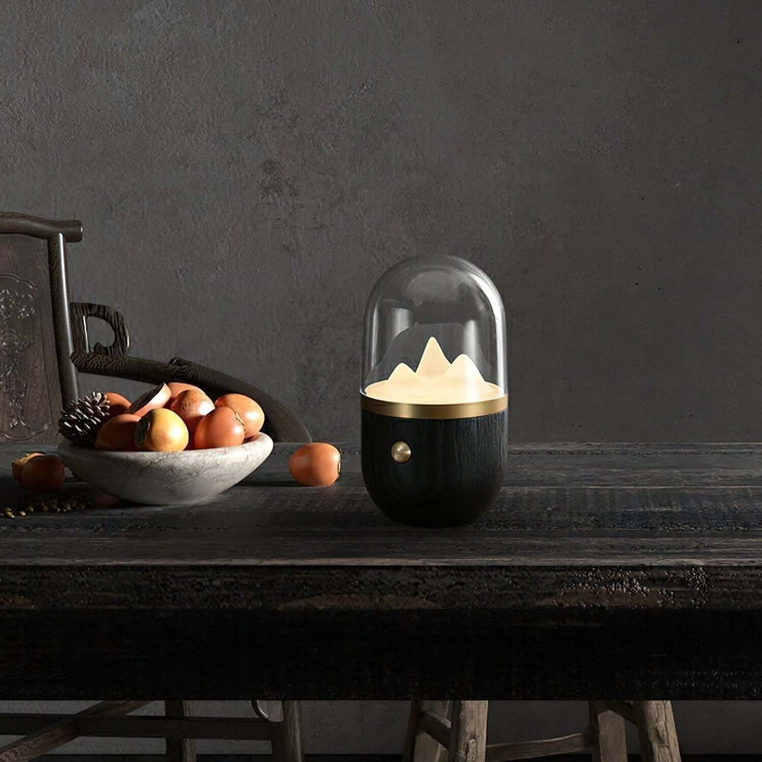 Stemningsfuld Bjergtop Natlampe
