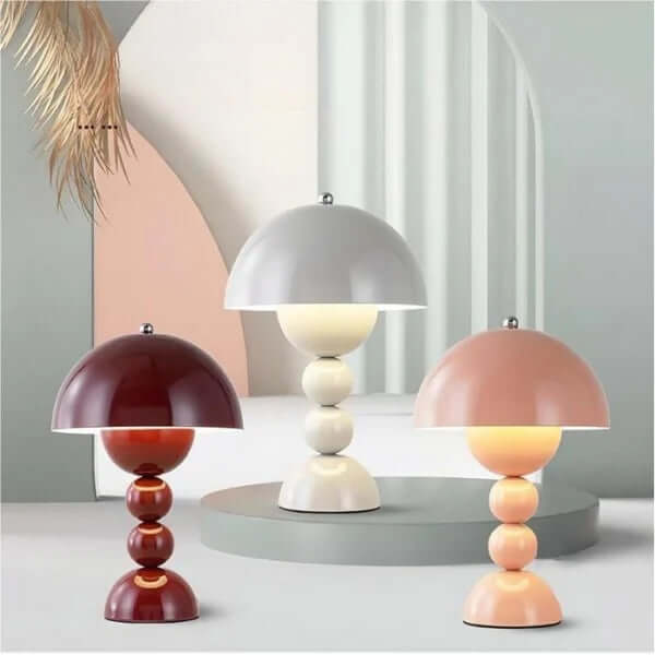 Bærbar LED Bordlampe med Blomsterdesign