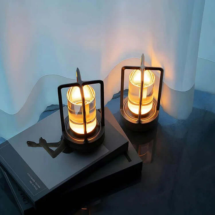 Krystal LED Lanterne Lampe -  Bordlampe