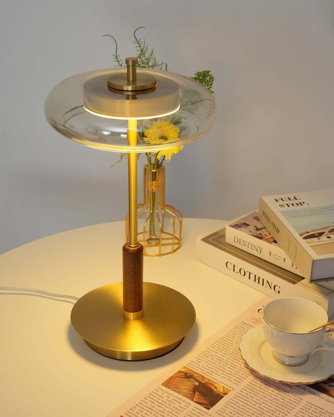 Elegant Bordlampe med LED | 22cm x 44,5cm