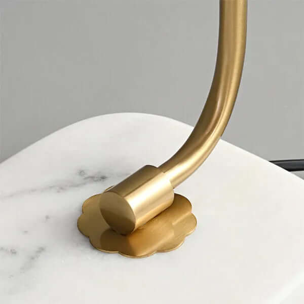 Elegant Bordlampe i Glas og Metal - 28cm