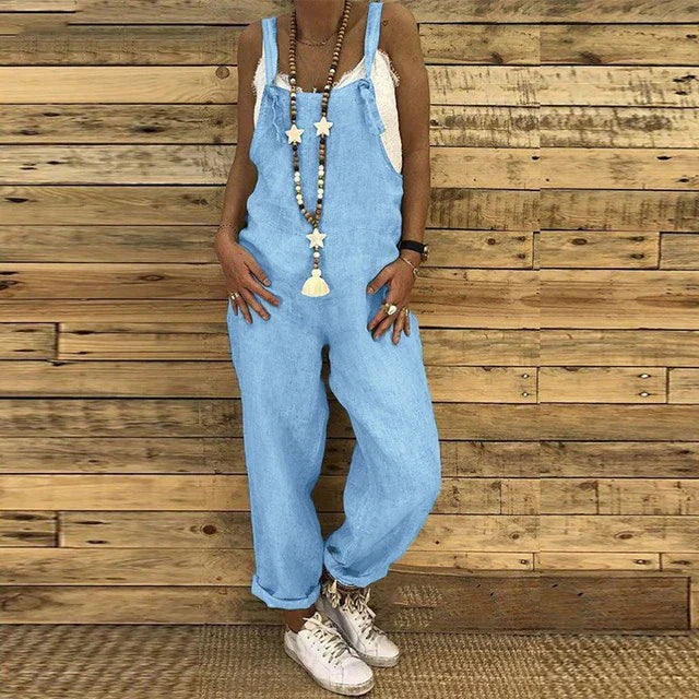 Afslappede dame overalls i moderne design med løs pasform, perfekte til en komfortabel og trendy fritidslook.