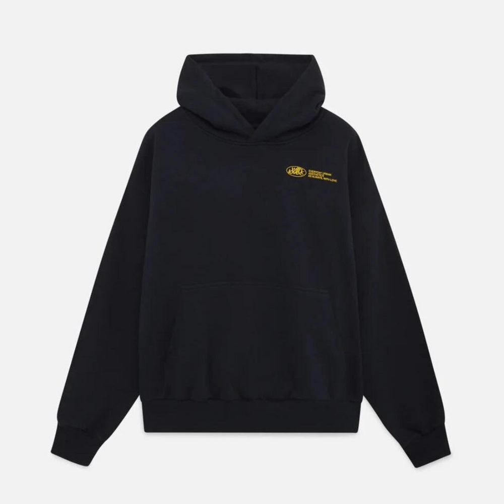 Trendy dame oversized hoodie i blødt stof med 'With Love'-print, ideel til efterår og vinter komfort.