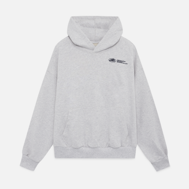 Moderne dame oversized sweatshirt med 'With Love'-tekst, designet for en afslappet og stilfuld look.