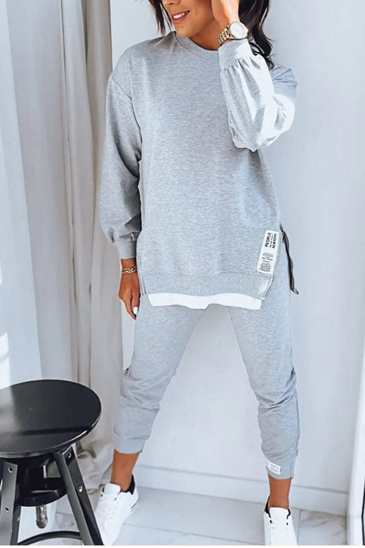 Damesæt i blødt, oversized sweatsæt for ultimativ komfort og afslappet hverdagsstil.