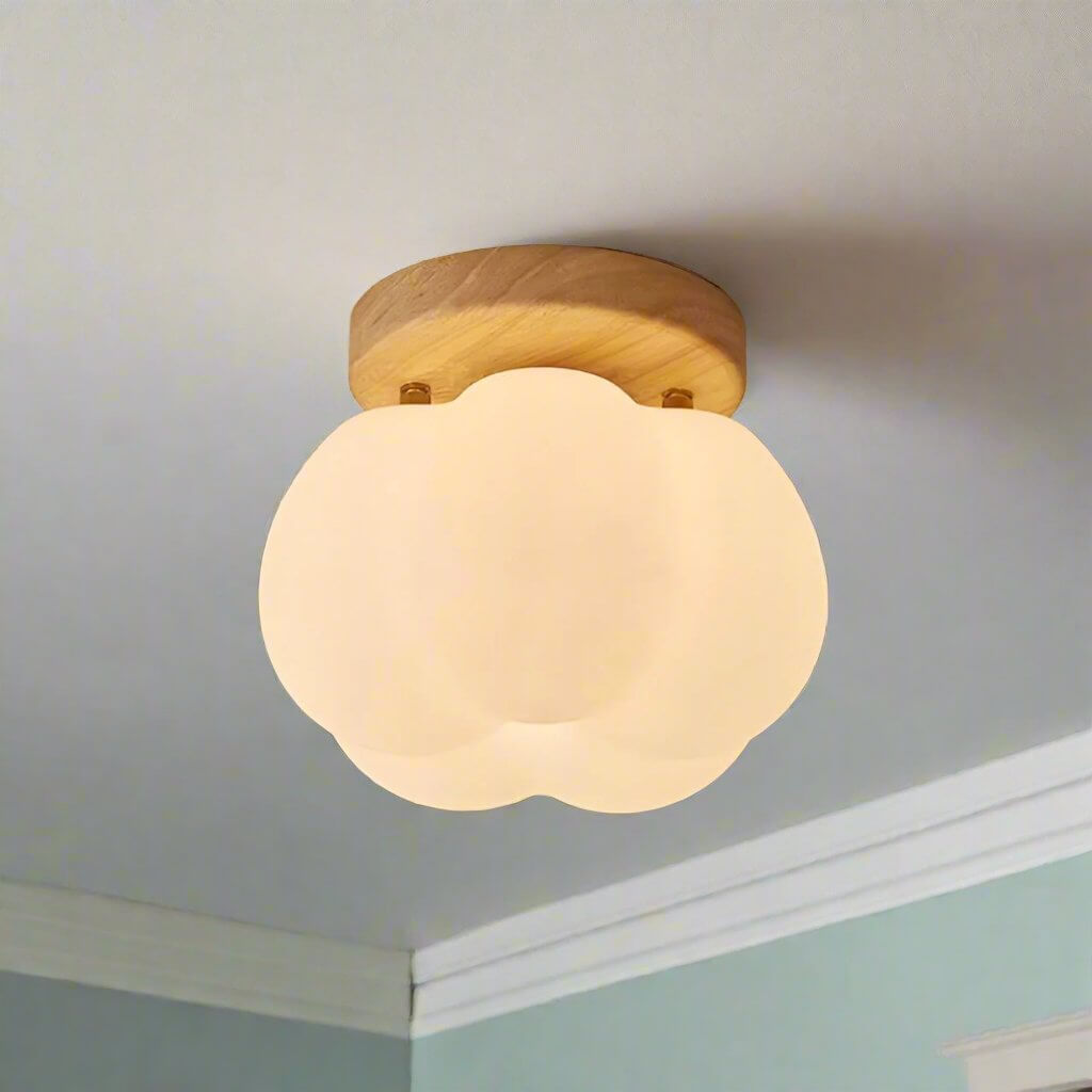 Græskarformet LED Loftlampe - 16cm