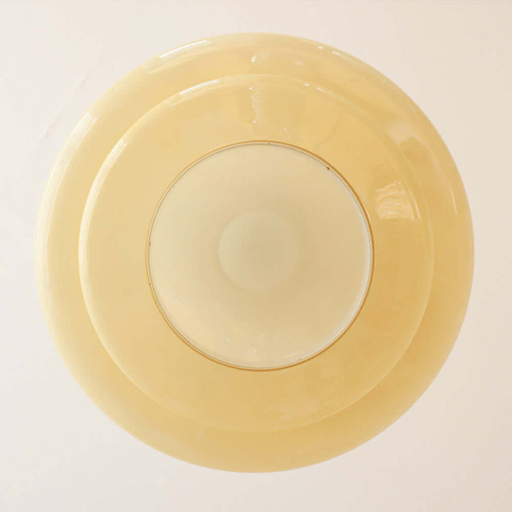 Elegant Cremefarvet Glas Pendellampe