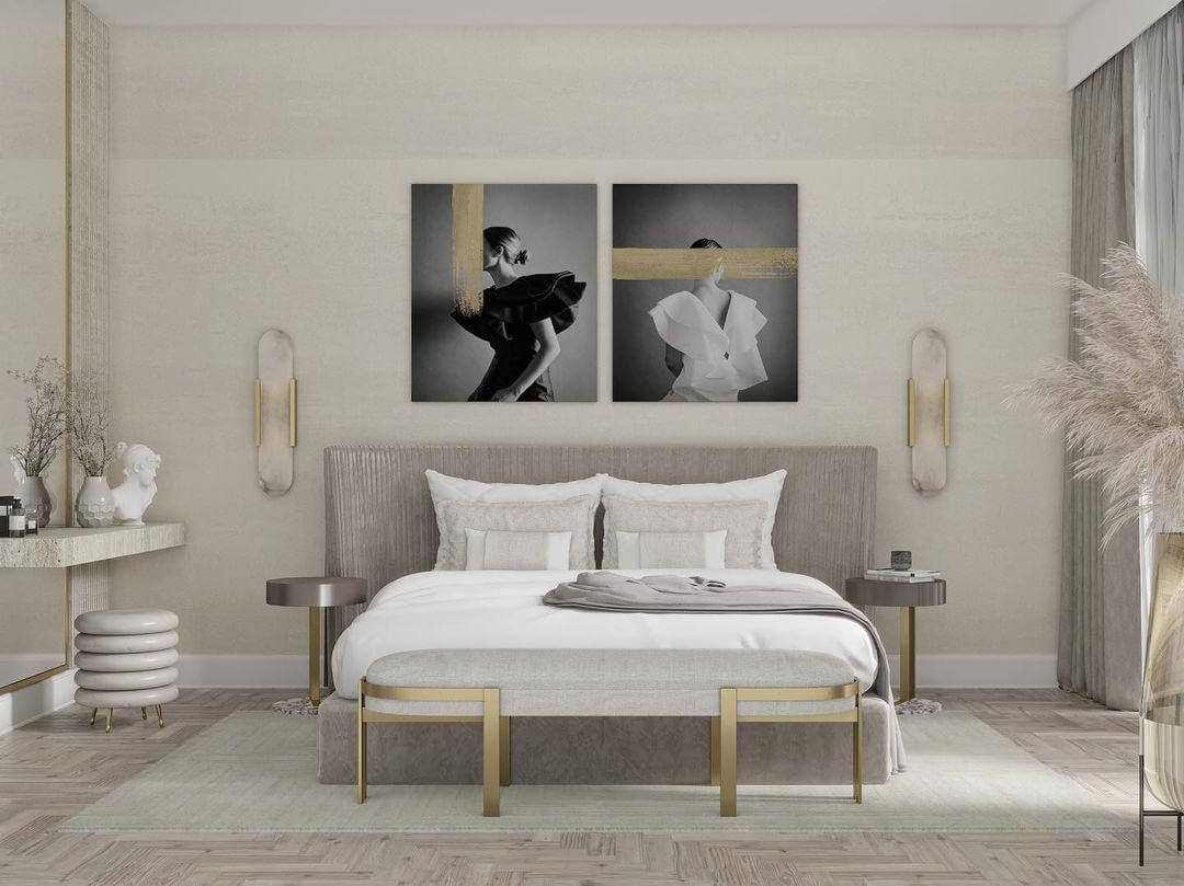 Alabast Væglampe, Aflang Design