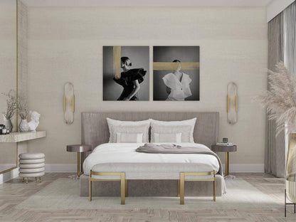 Alabast Væglampe, Aflang Design