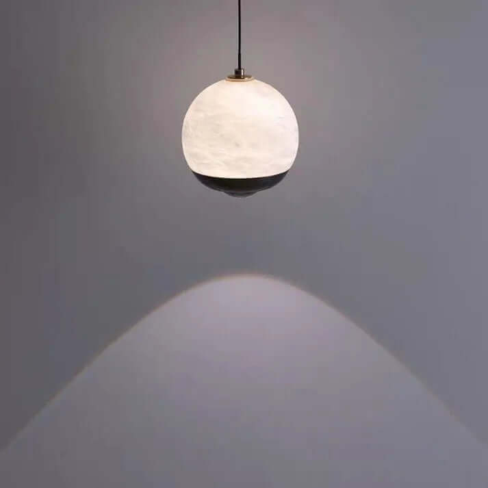 Elegant Alabast Globe Pendel Lampe
