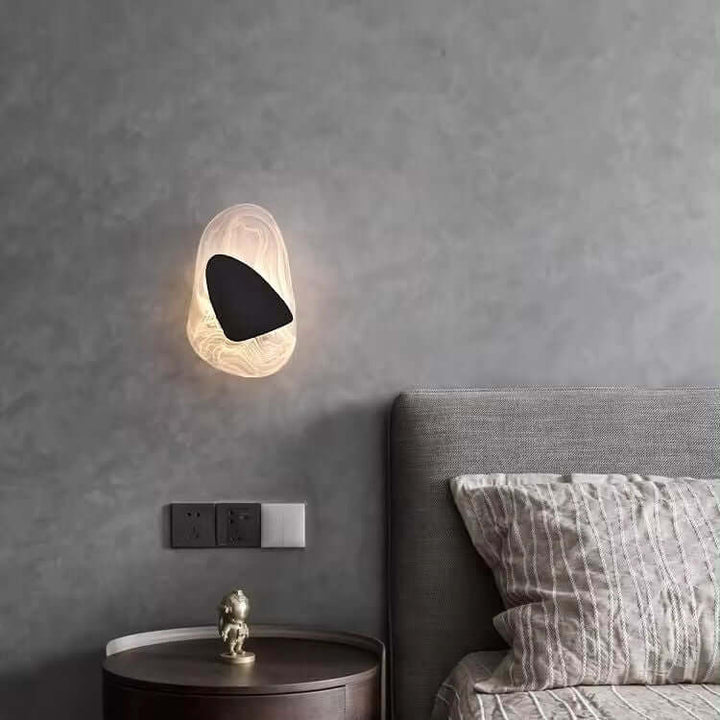 Elegant LED-væglampe i glas