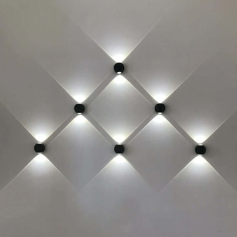 Elegant Sfærisk LED Væglampe i Aluminium