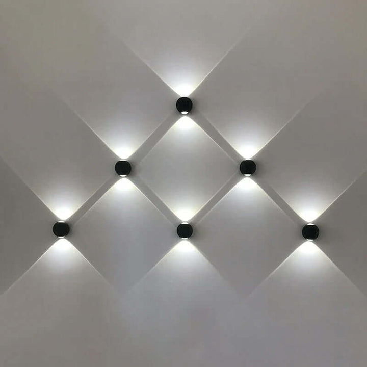 Elegant Sfærisk LED Væglampe i Aluminium