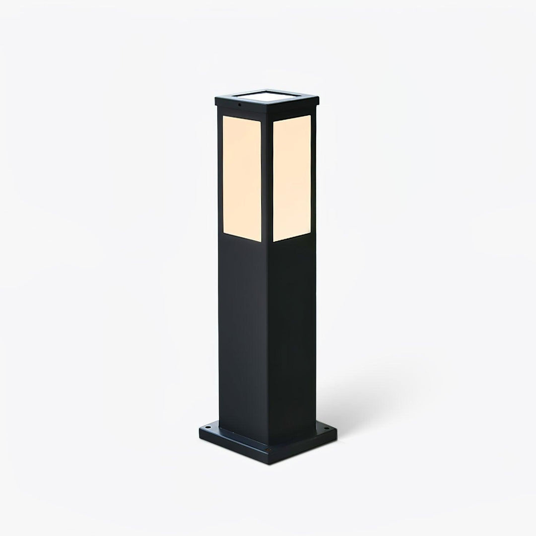Moderne Udendørs Pullertlampe i Aluminium