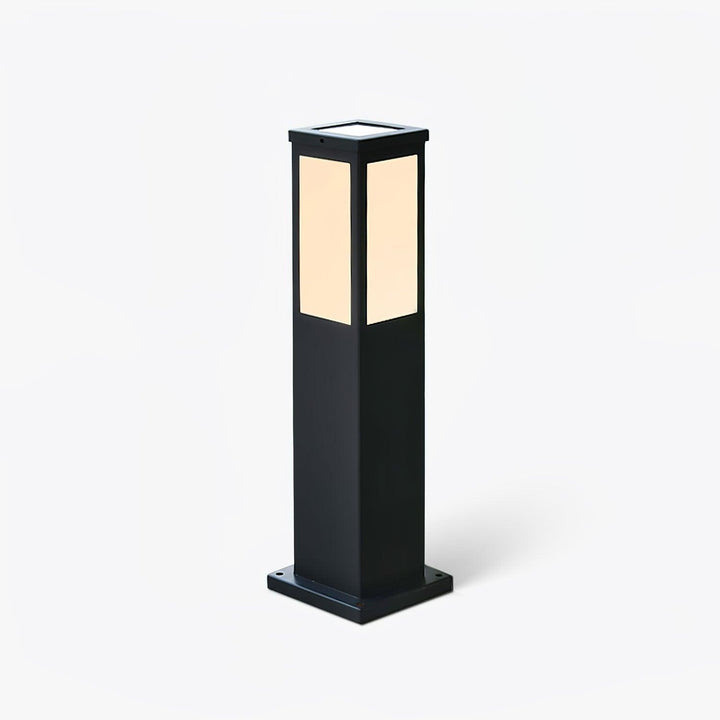 Moderne Udendørs Pullertlampe i Aluminium