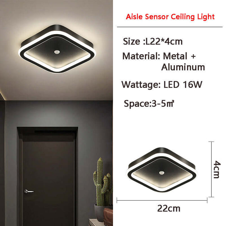 LED Loftslampe med Bevægelsessensor