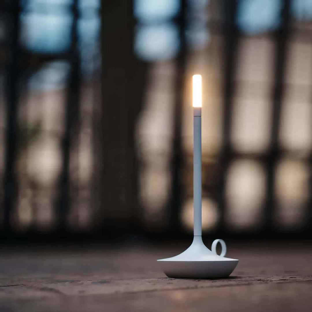 LED Stearinlyslampe m. Dæmper - 23cm