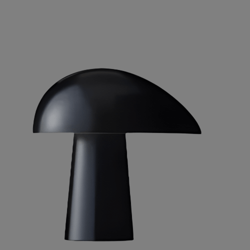 Moderne Svampelampe i Træ & Metal - 28cm