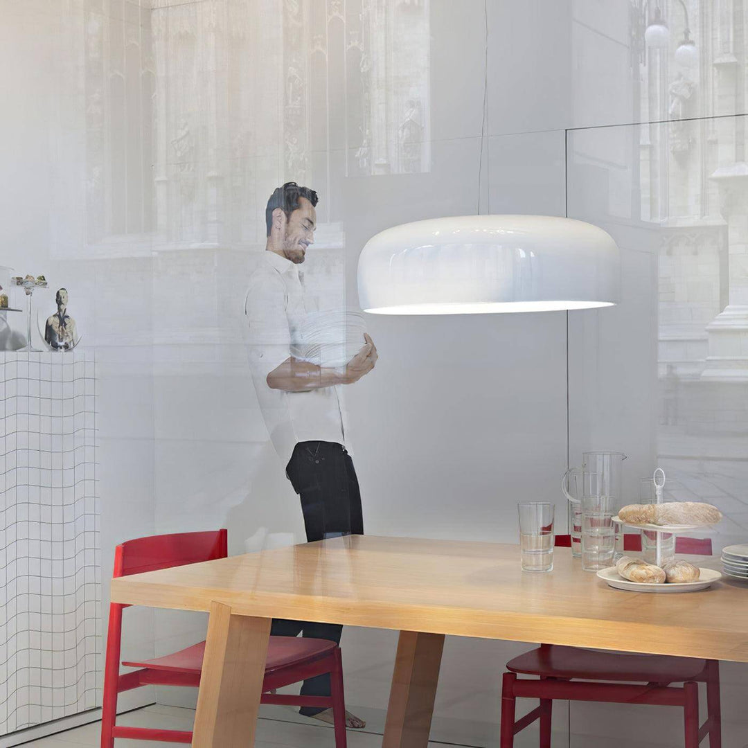 Moderne Pendellampe i Aluminium og Polykarbonat