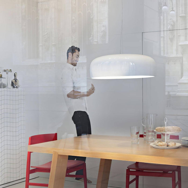 Moderne Pendellampe i Aluminium og Polykarbonat