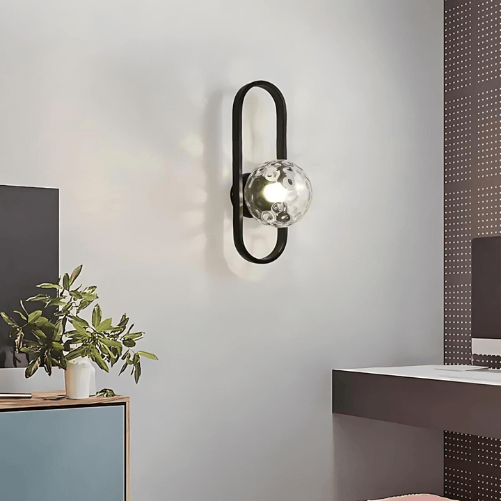 Elegant LED Væglampe m/ Matteret Glas - 40cm