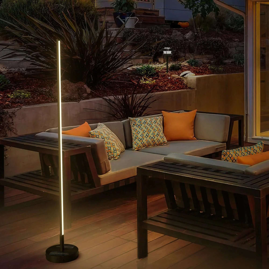 Solcelle gulvlampe udendørs | Moderne design
