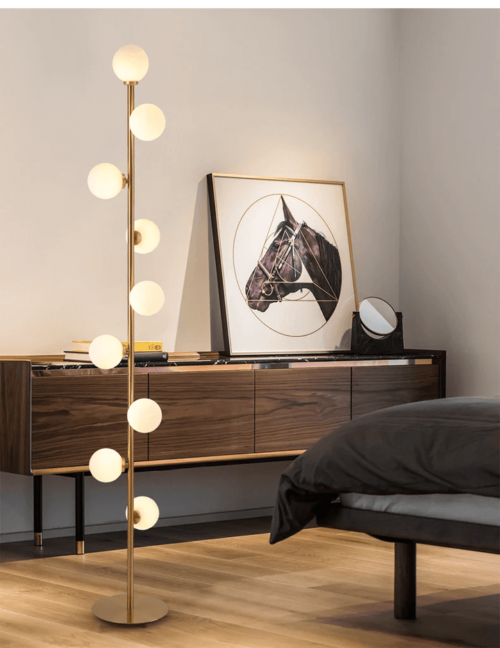 Elegant Nordisk Gulvlampe i Glas