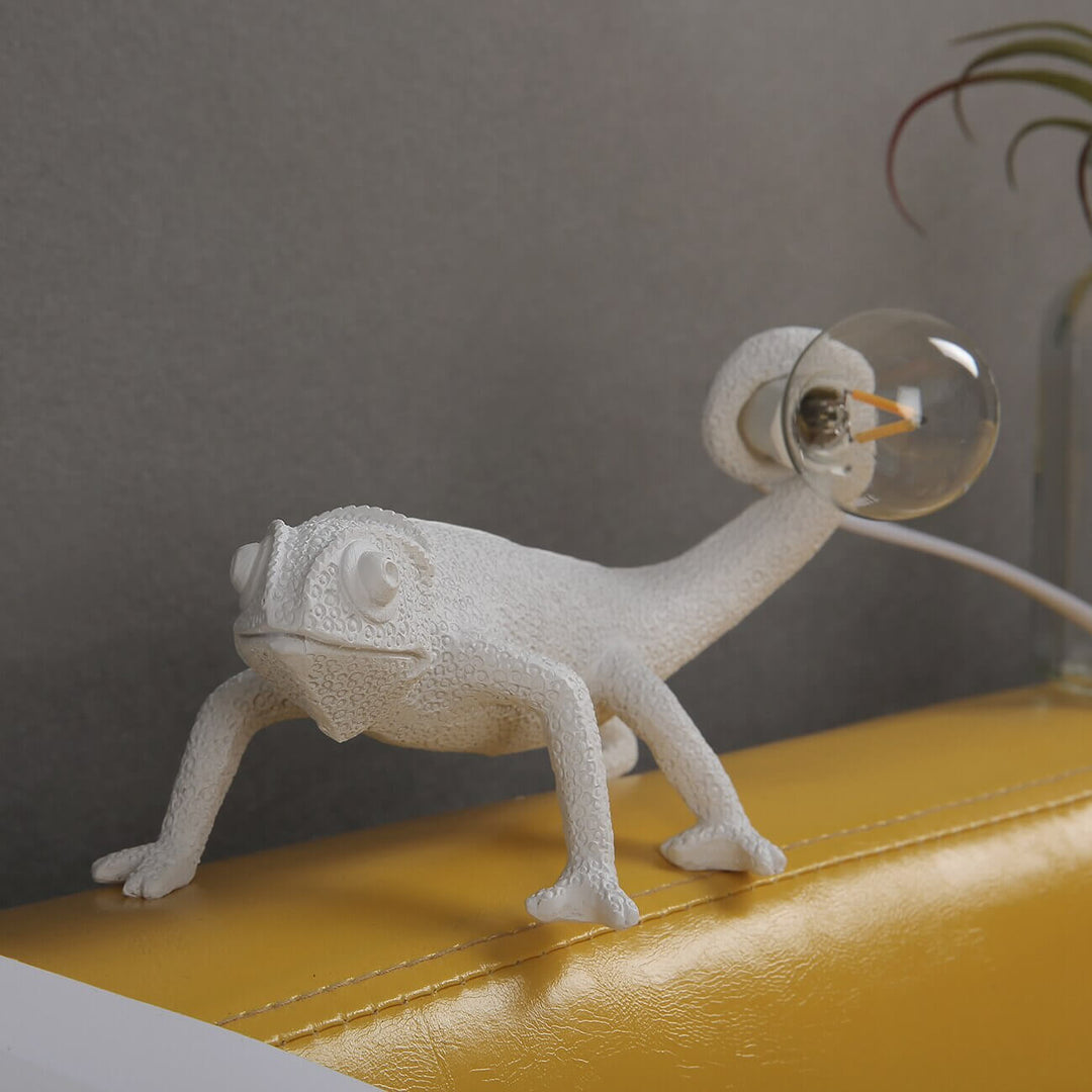 Dekorativ Bordlampe med Firben