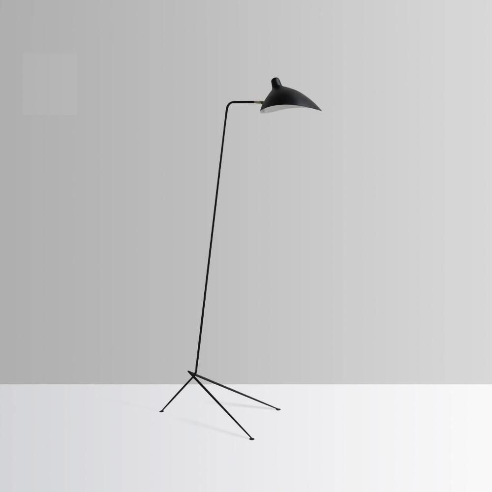 Justerbar 3-armet gulvlampe i metal