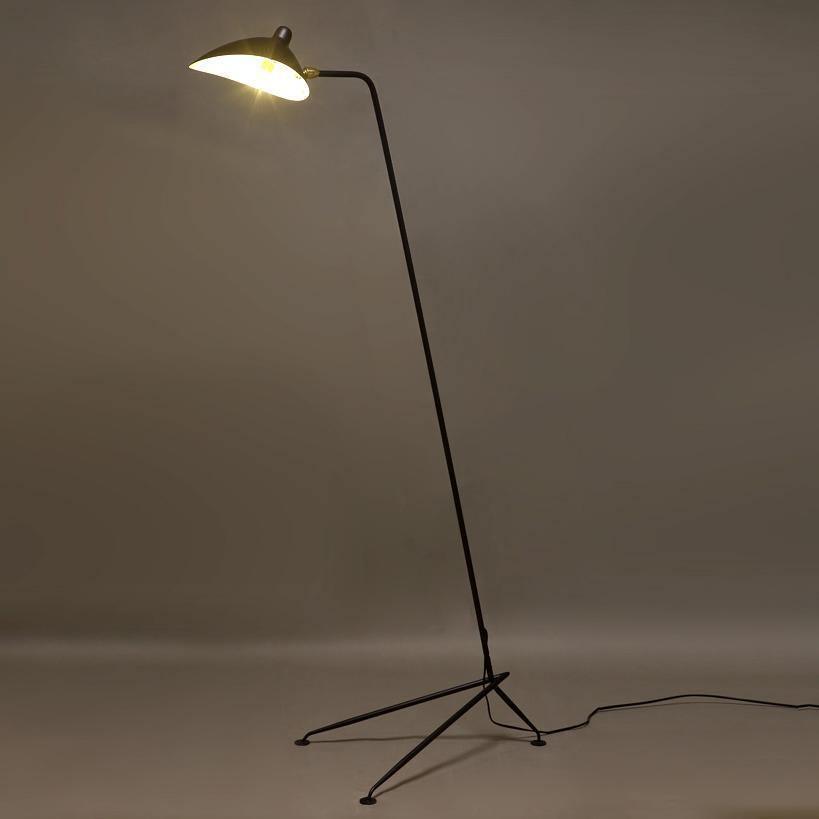 Justerbar 3-armet gulvlampe i metal