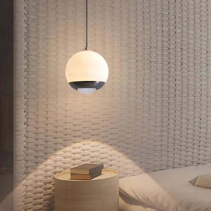 Elegant Alabast Globe Pendel Lampe