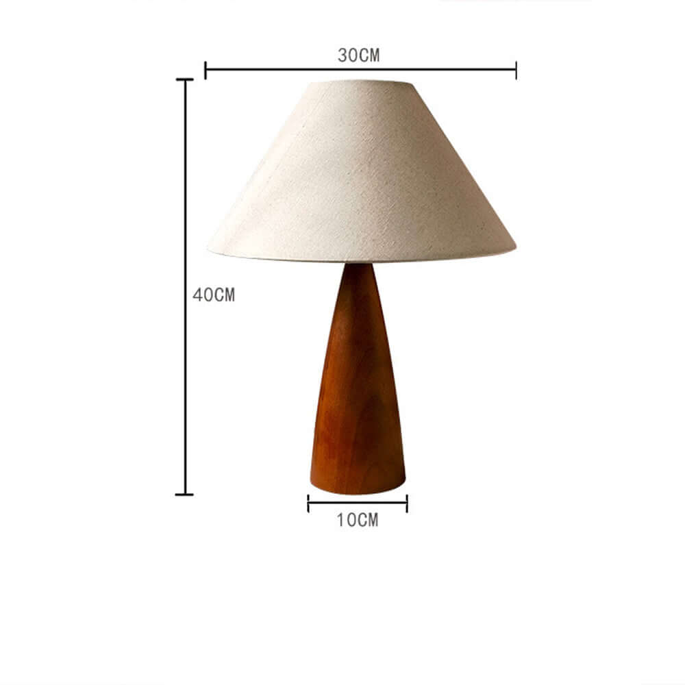 Elegant Bordlampe i Massivt Træ