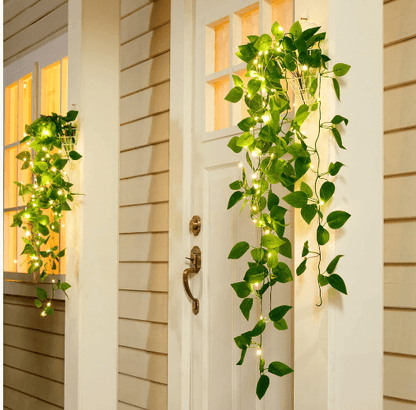 Dekorativ LED Efeu Ranke med Lys