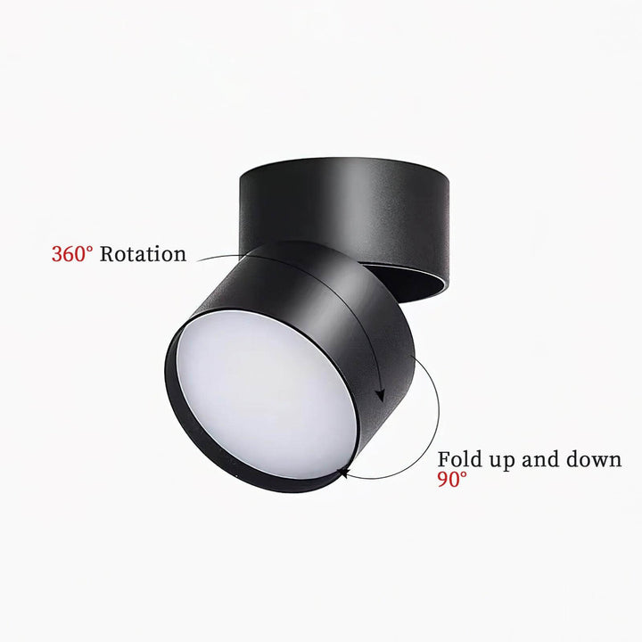 Justerbar Loftslampe i Aluminium - 10cm